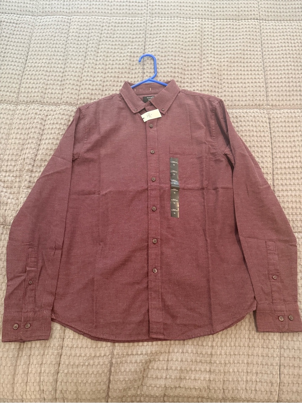 Banana Republic Long-Sleeve Button-Down Shirt - Wine
